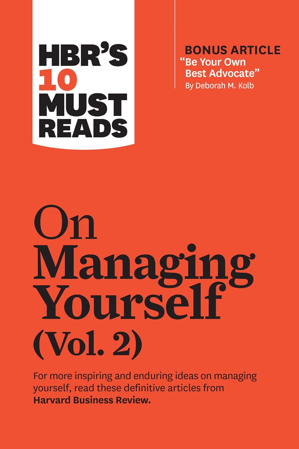 HBR's 10 Must Reads On Managing Yourself